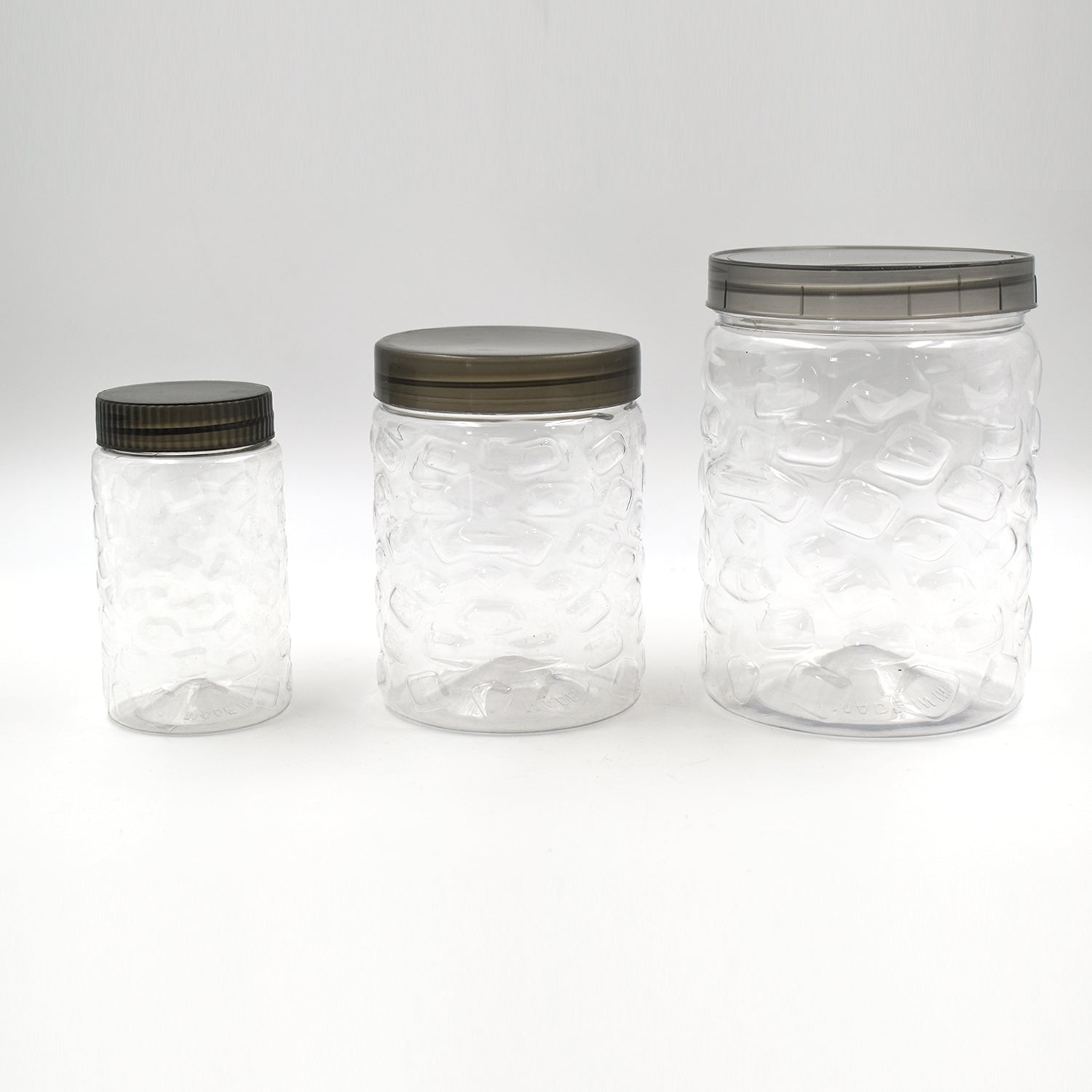 0598 3pcs Stone Jars Set (Big 1200ml, Medium 600ml & Small 250ml size) (plastic material) 0598 3pcs Stone Jars Set (Big 1200ml, Medium 600ml & Small 250ml size) (plastic material)